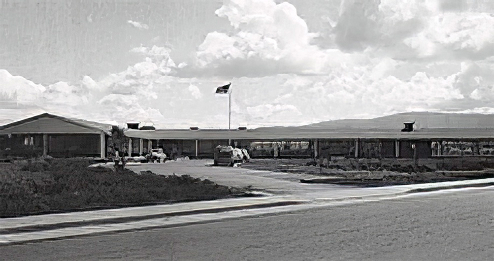 First Varian Associates building in Stanford Industrial Park in Palo Alto, circa 1953