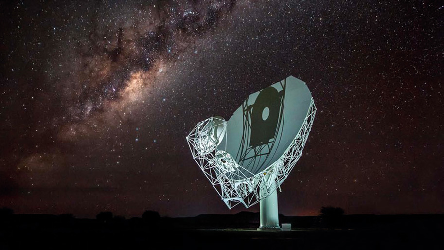 MeerKAT radio telescope antenna